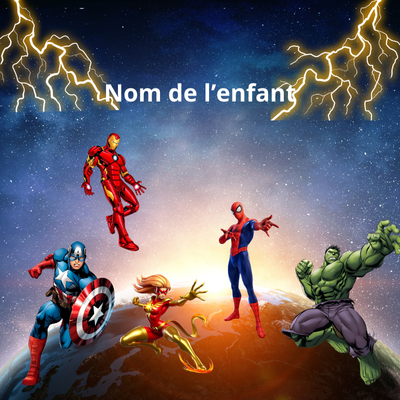 Bouteille d'eau isotherme Avengers